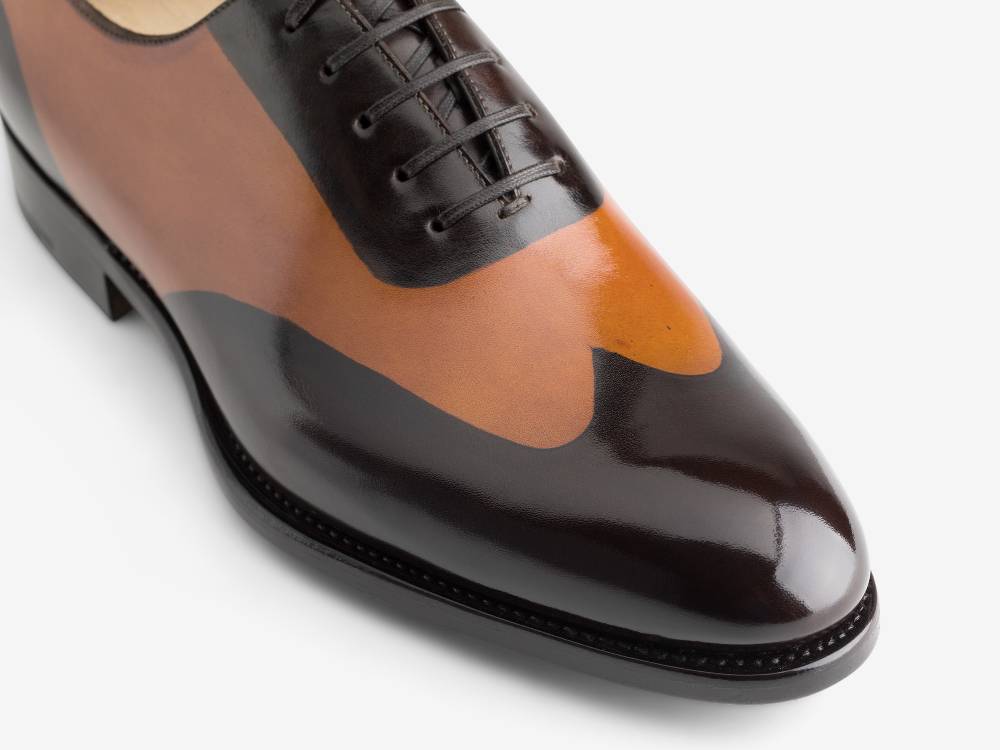 Paolo Sartori ART. 658 Oxford in pelle Dipinta a Mano Cognac e Vietri 2025