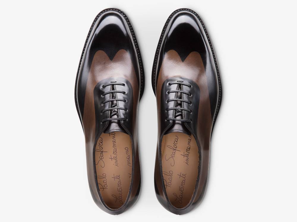 Paolo Sartori ART. 658 Oxford in pelle Dipinta a Mano Montella e Vietri In Linea
