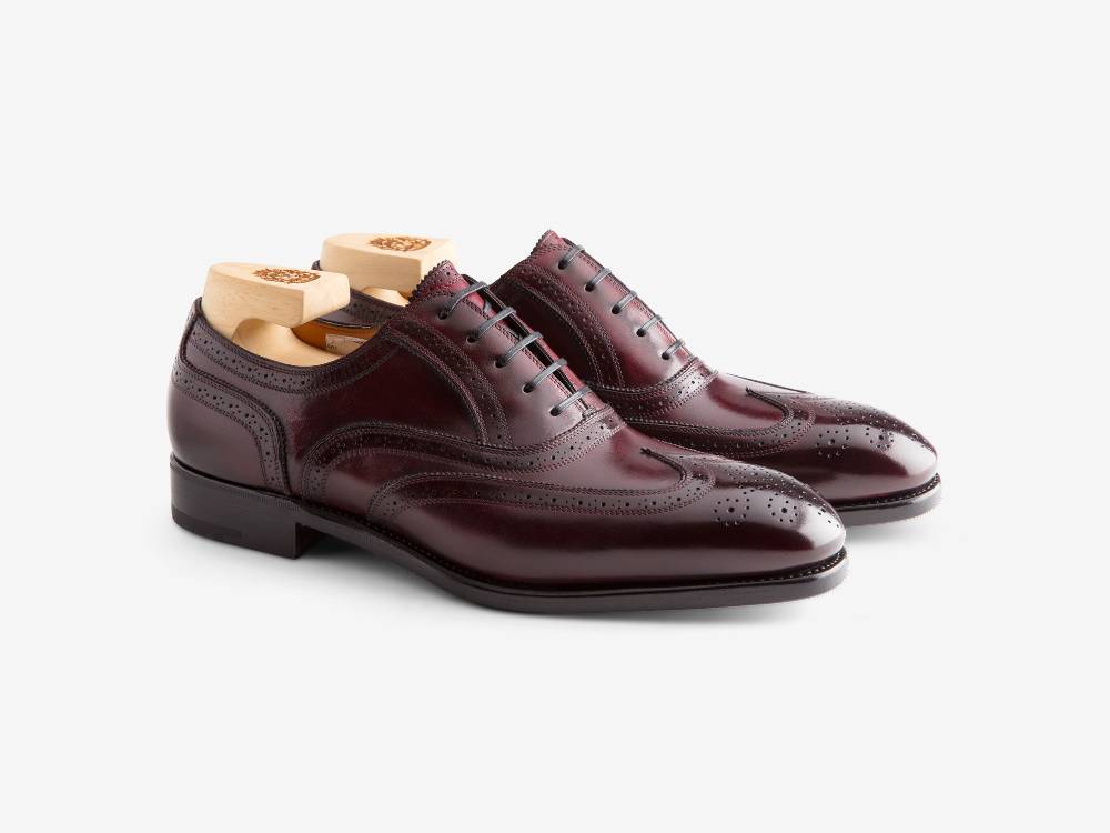 Paolo Sartori Art. 699 Oxford in pelle Anticata Bordeaux Qualità