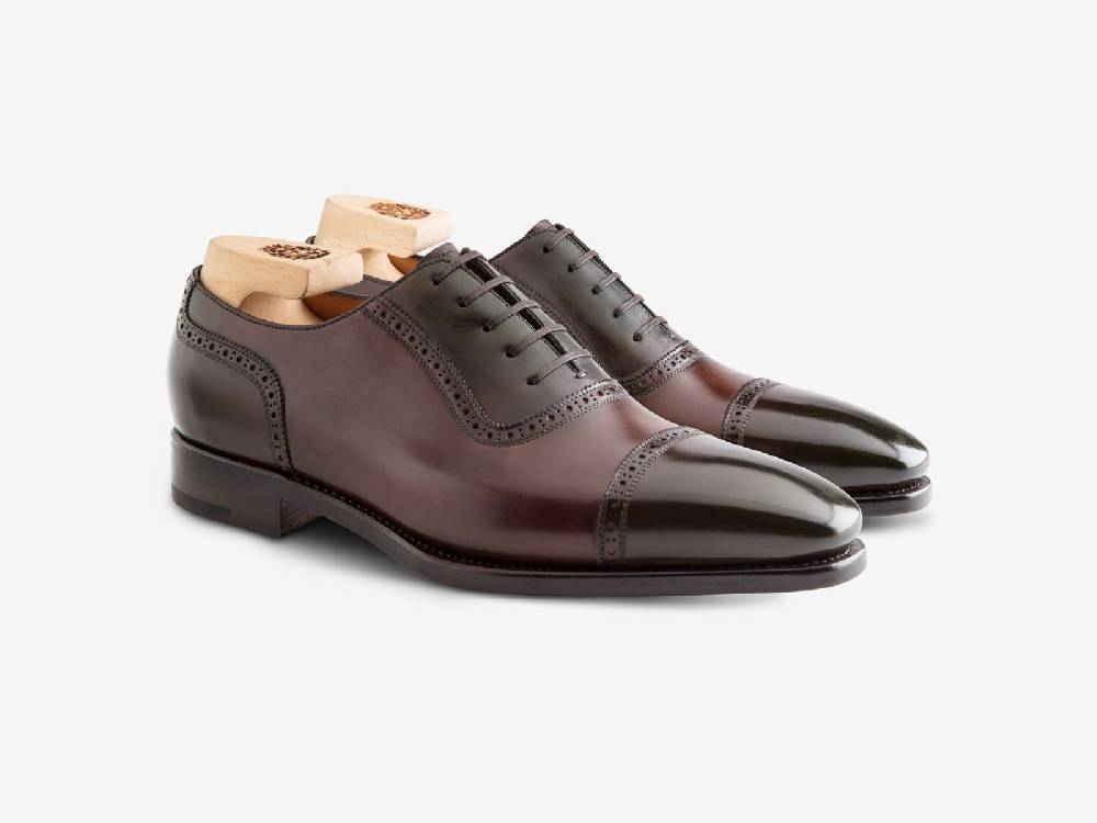 Paolo Sartori Art. 770 Oxford in Antiqued Montella Leather Spedizione Gratuita
