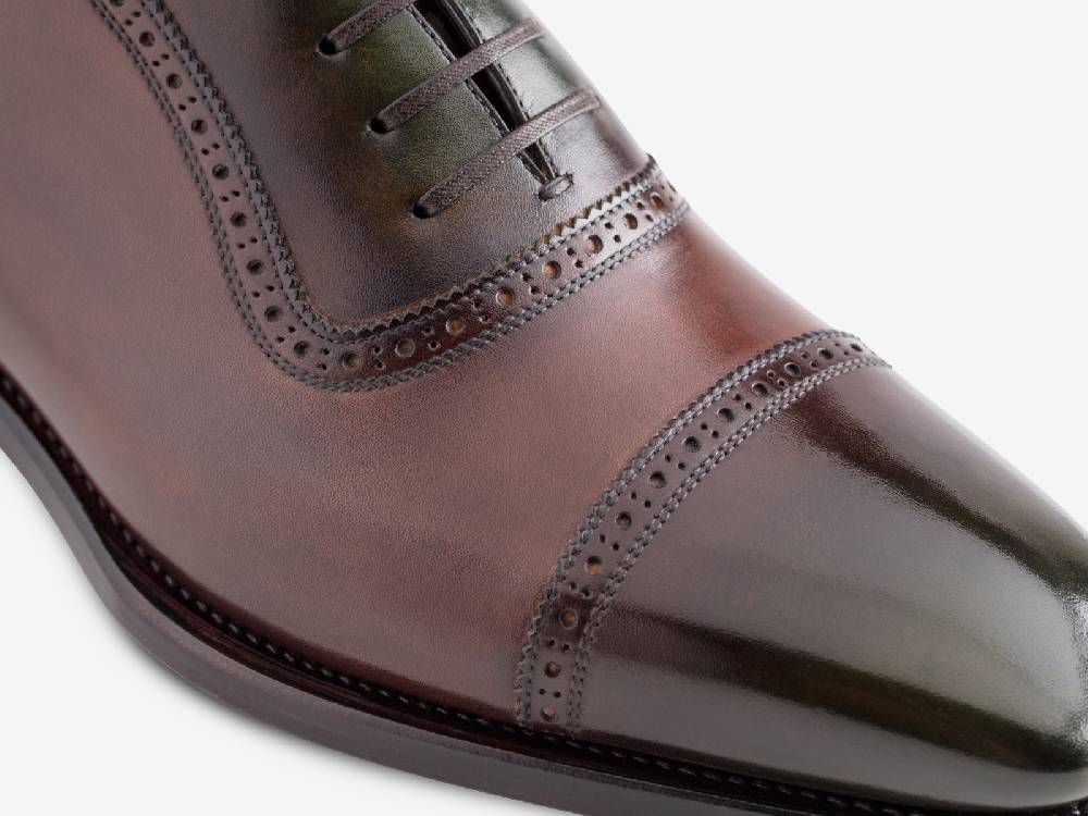 Paolo Sartori Art. 770 Oxford in Antiqued Montella Leather Spedizione Gratuita
