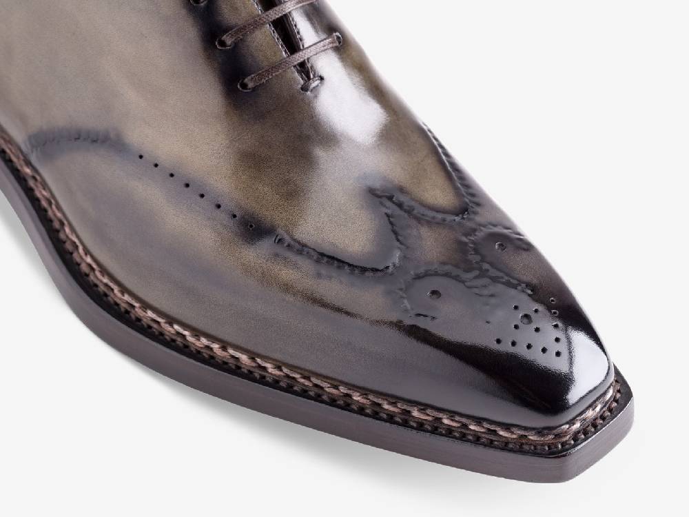 Paolo Sartori Art. 792 Oxford in Antiqued Verdegris Leather Soddisfazione Garantita