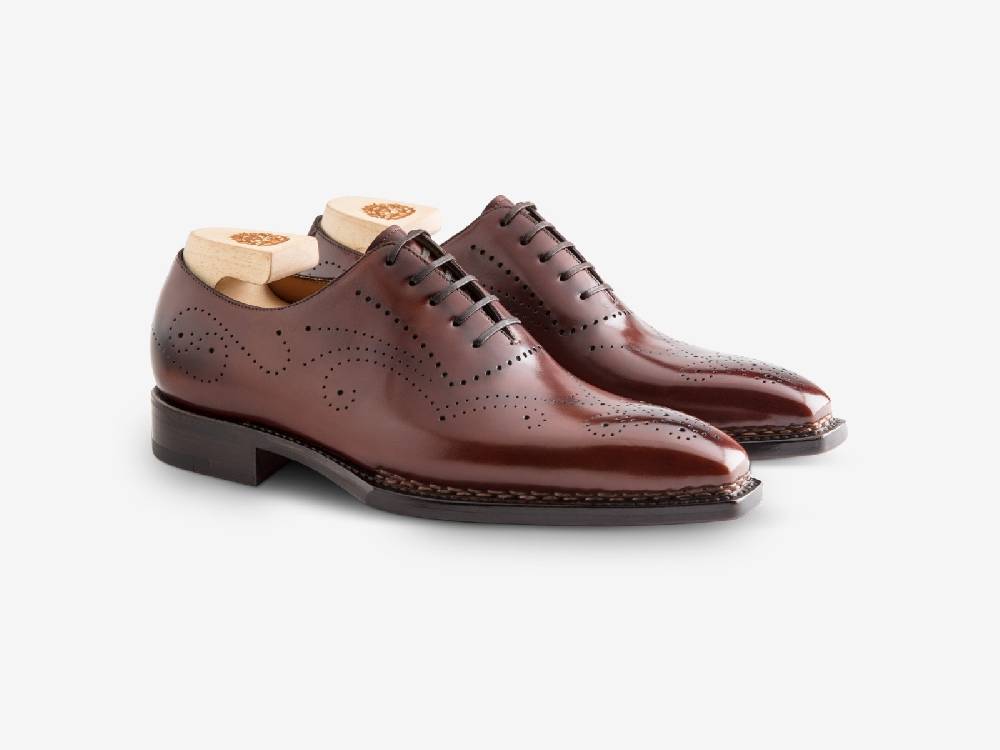 Paolo Sartori Art. 768 Oxford in Antiqued Positano Leather Offerte esclusive