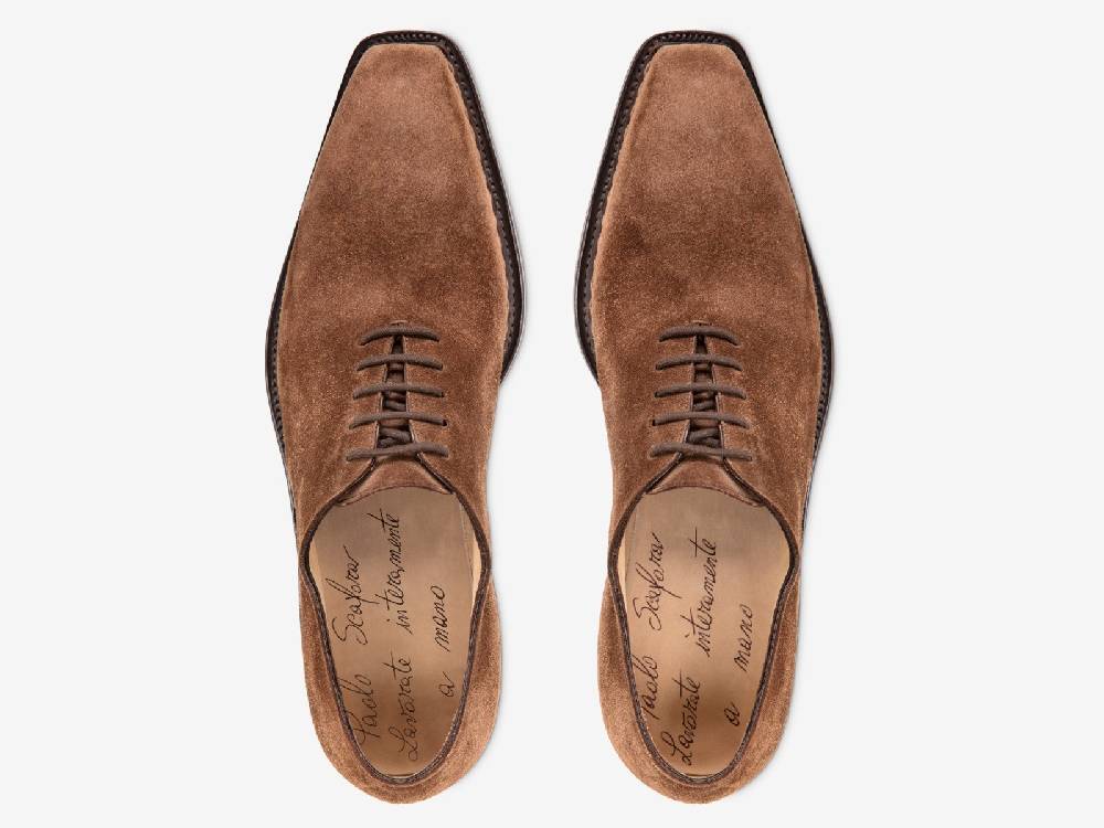 Paolo Sartori Art. 175B Oxford in in pelle scamosciata Marrone Shopping Online