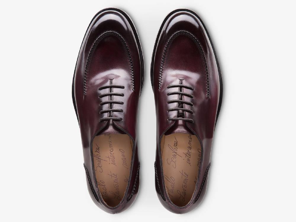 Paolo Sartori Art.666 Oxford in pelle Anticata Bordeaux Sottocosto