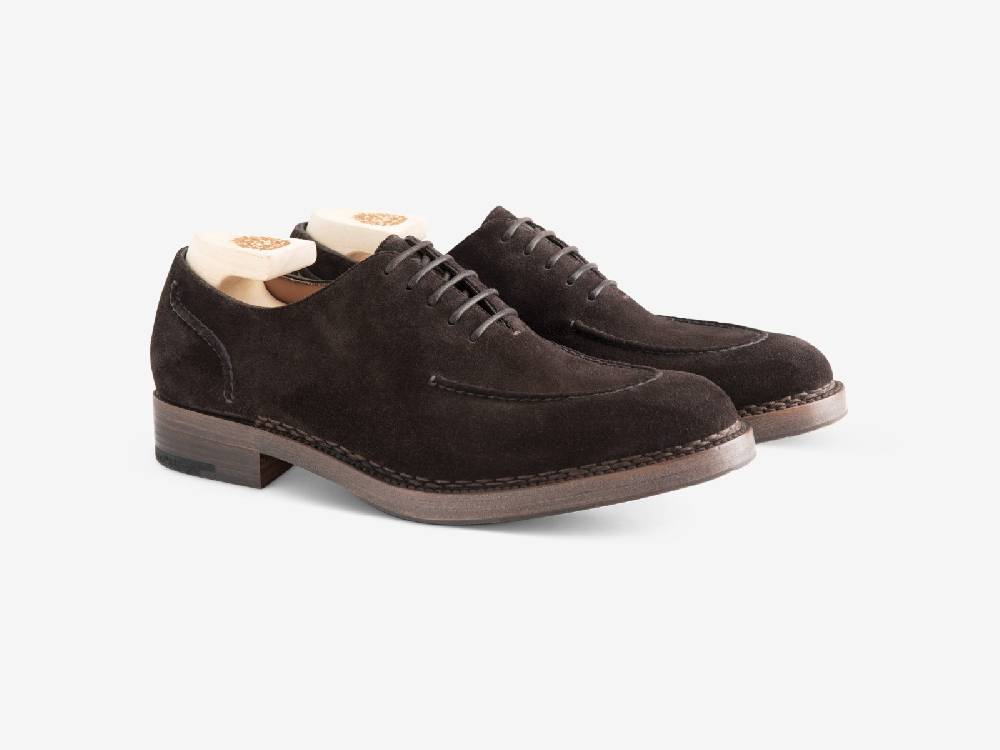 Paolo Sartori Art.666 Oxford in Camoscio Dark Brown Convenienza