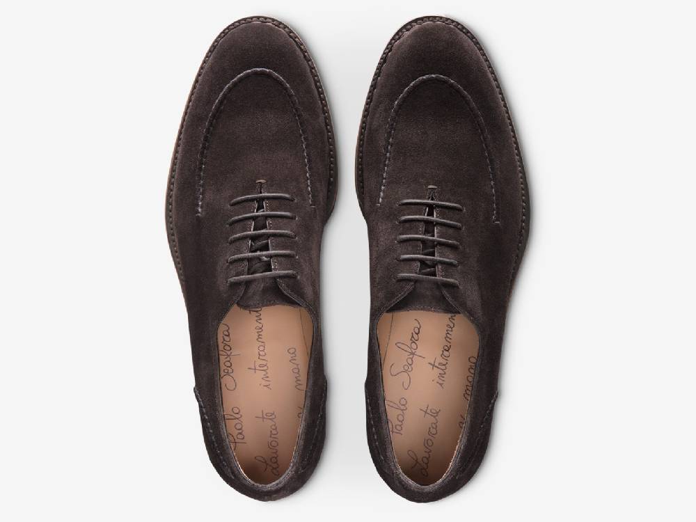 Paolo Sartori Art.666 Oxford in Camoscio Dark Brown Convenienza
