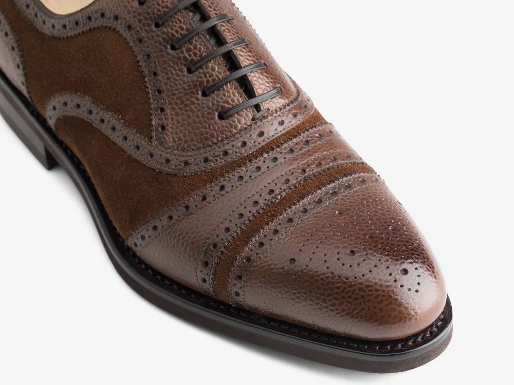 Paolo Sartori Art.626 Oxford in Camoscio Marrone Presa