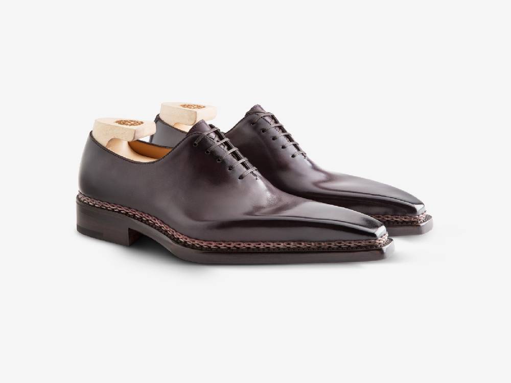 Paolo Sartori Art. 175SP Oxford in pelle Anticata Melanzana Offerta