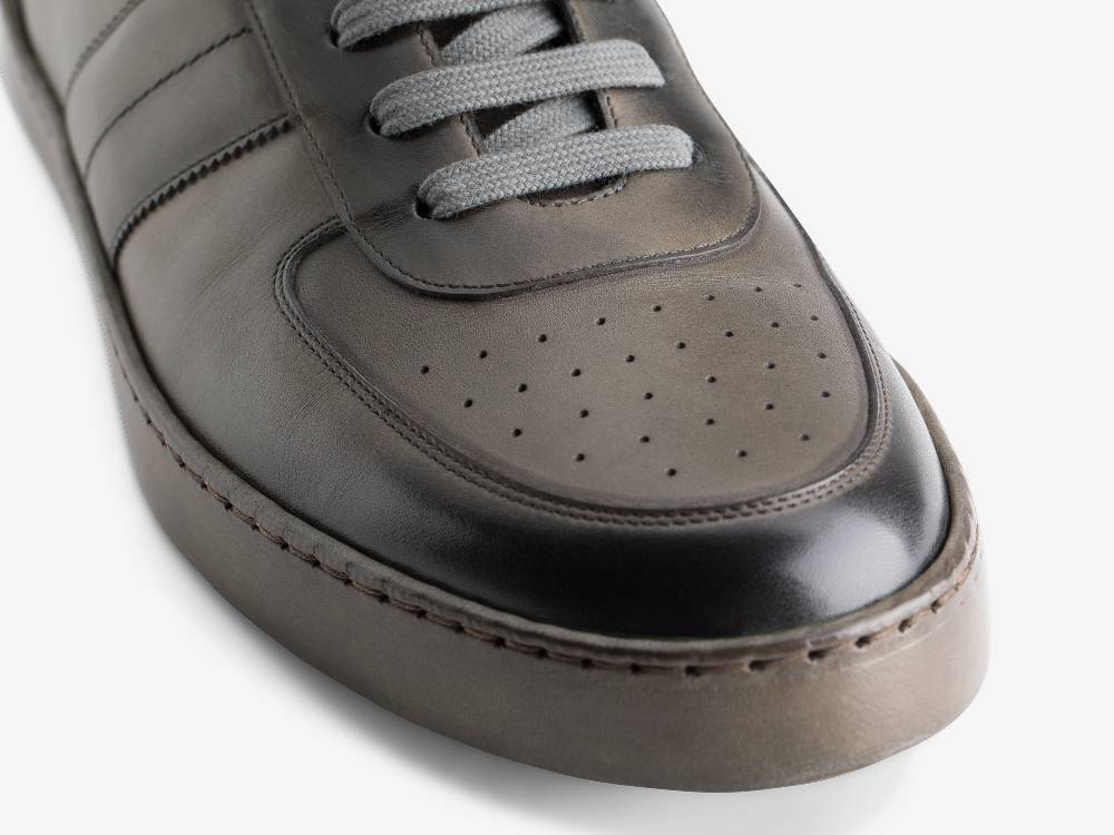 Paolo Sartori Art.Tenny2 Sneakers In Pelle Anticata Ardesia Fino al 65% di sconto