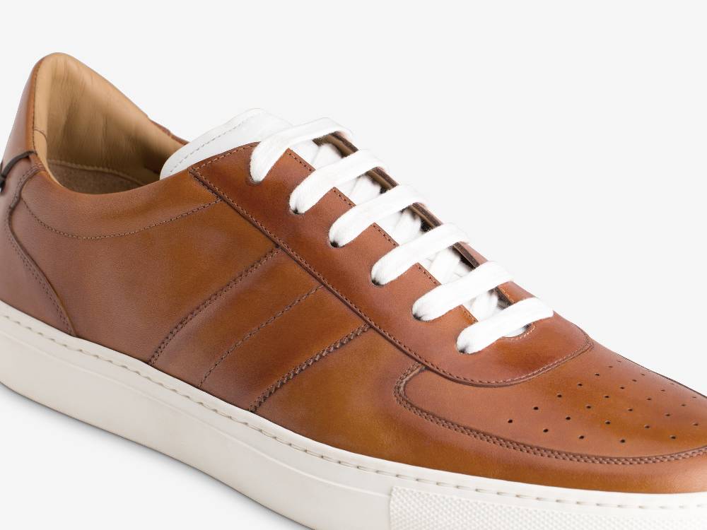 Paolo Sartori Art.Tenny2 Sneakers In Pelle Anticata Cognac Only for today