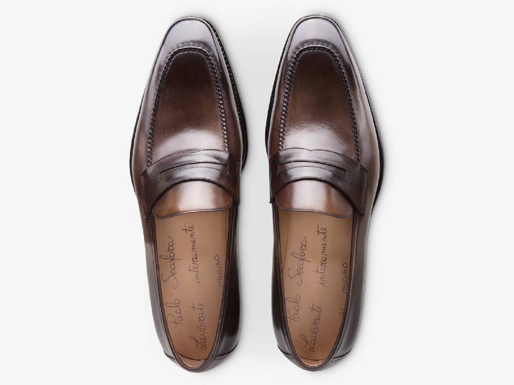 Paolo Sartori Art.539 Mocassino in pelle Anticata Montella Moda