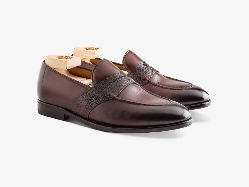 Paolo Sartori Art. 726 Loafer in Antiqued Montella Leather Italy