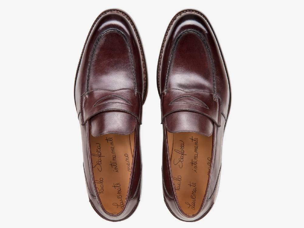 Paolo Sartori Art. 737 Loafer in Antiqued Positano Leather Italia
