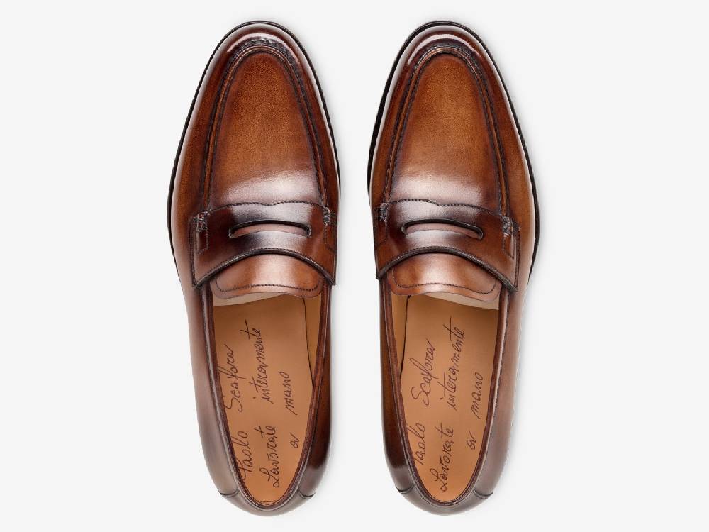 Paolo Sartori Art. 799 Loafer in Antiqued Montella Leather 2025