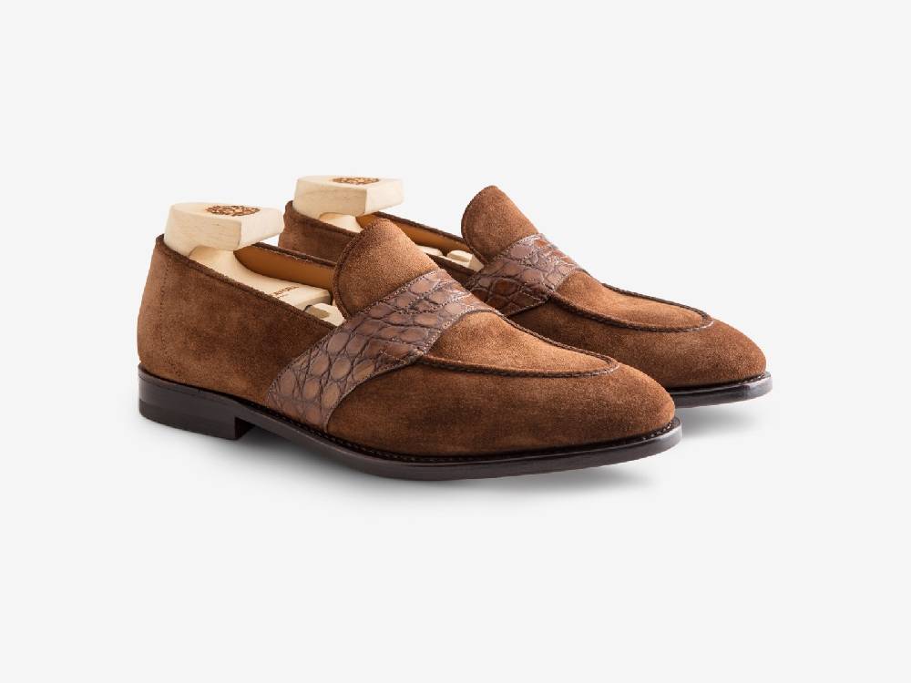 Paolo Sartori Art. 726 Loafer in Suede Snuff Nuovo
