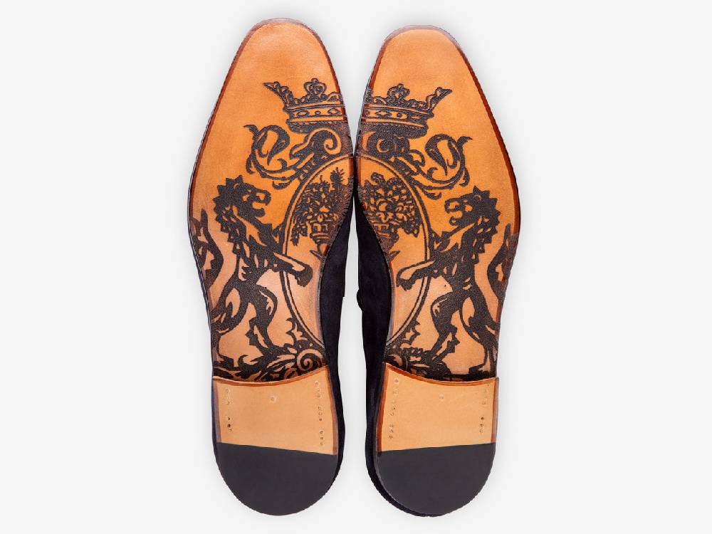 Paolo Sartori Art. 638 Mocassino in Camoscio Marrone scuro Qualità