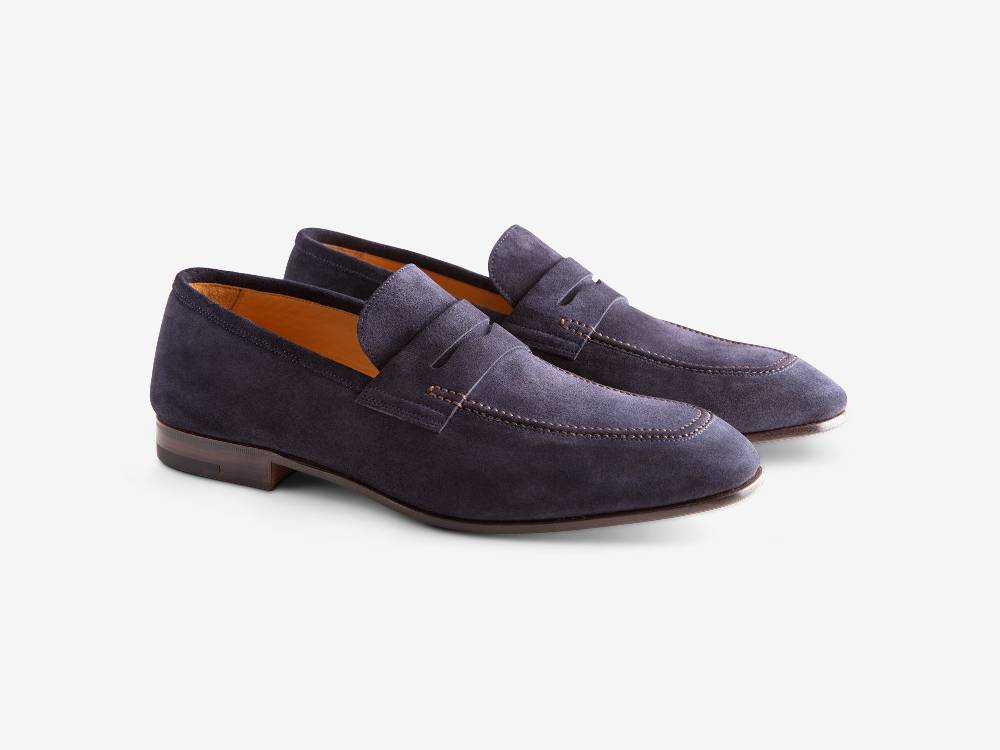 Paolo Sartori Art. 638 Mocassino in Camoscio Blue Promozione