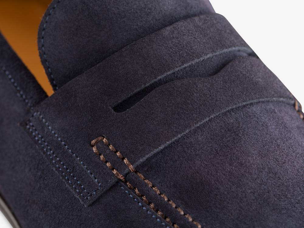 Paolo Sartori Art. 638 Mocassino in Camoscio Blue Promozione