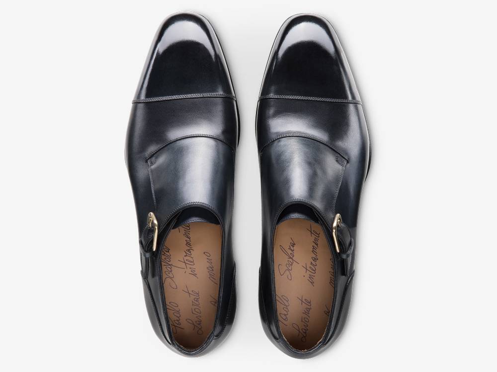 Paolo Sartori Art.612 Mono Fibbia in pelle Anticata Oceano Shopping Online