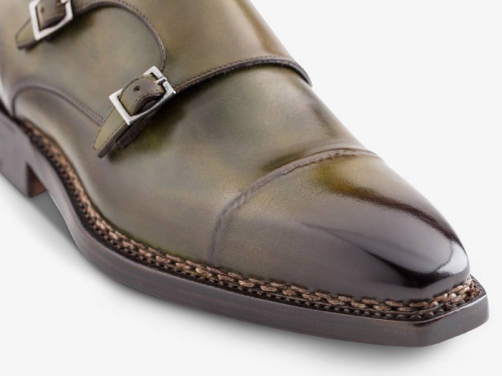 Paolo Sartori Art. 742 Monkstrap in Antiqued Bosco Leather Sottocosto