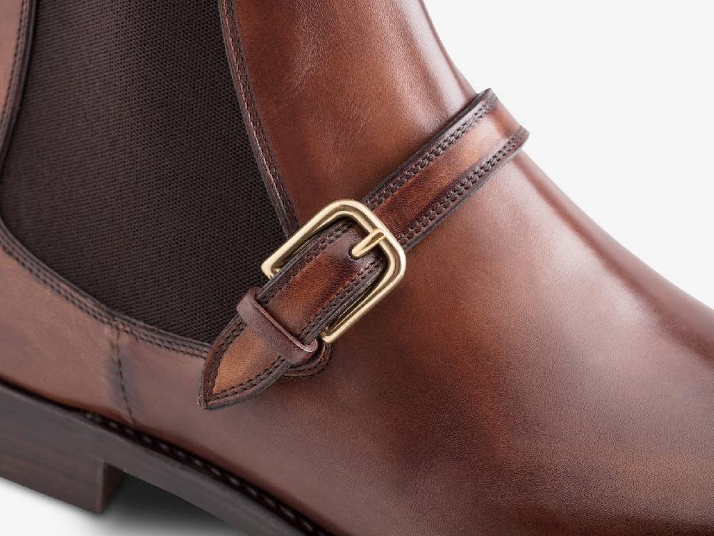 Paolo Sartori Art. 767 Chelsea Boot in Antiqued Montella Leather In Vendita