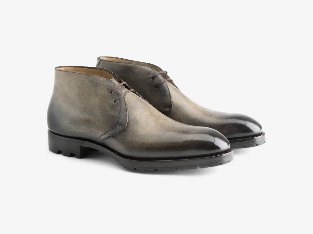 Paolo Sartori Art. 512 Desert Boot in Pelle Anticata Verdegris Negozio