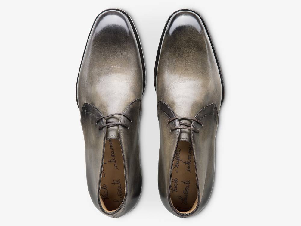 Paolo Sartori Art. 512 Desert Boot in Pelle Anticata Verdegris Negozio