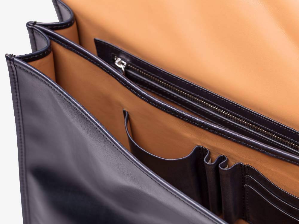 Paolo Sartori Briefcase Briefcase in pelle Anticata Furore Nuova