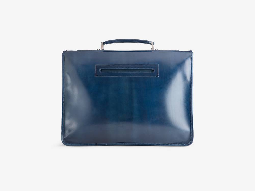 Paolo Sartori Briefcase Briefcase in pelle Anticata Oceano Moda
