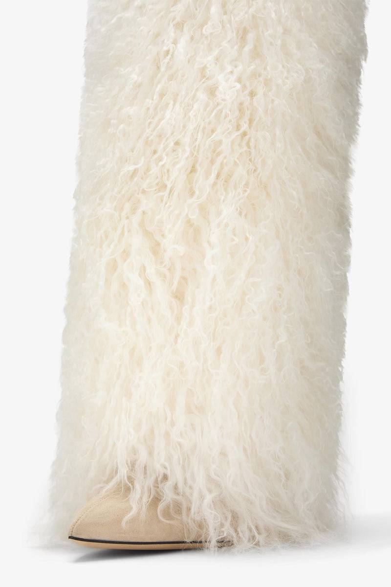 Paris Texas Furry Stiletto Boot In Vendita