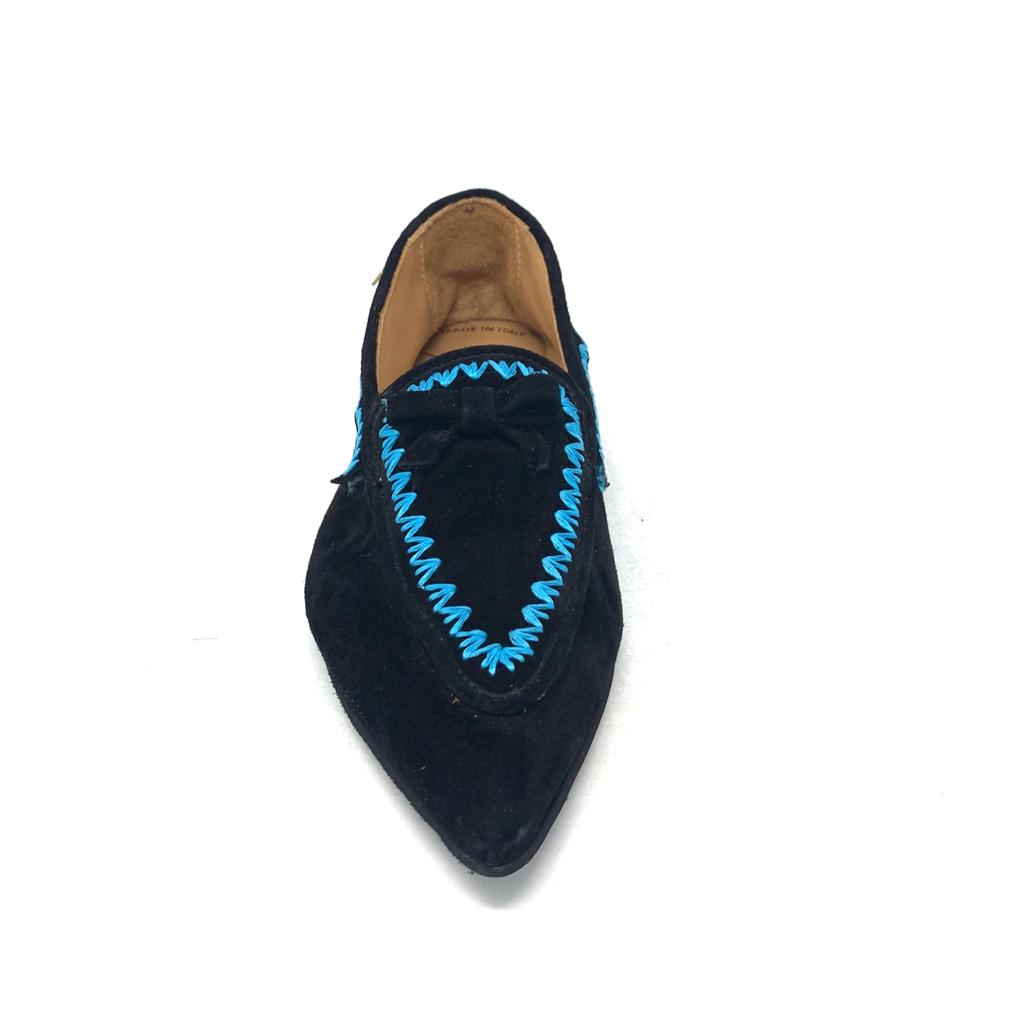 Passion Blanche Grace Scamosciata Nera + Ric Turchese 2025