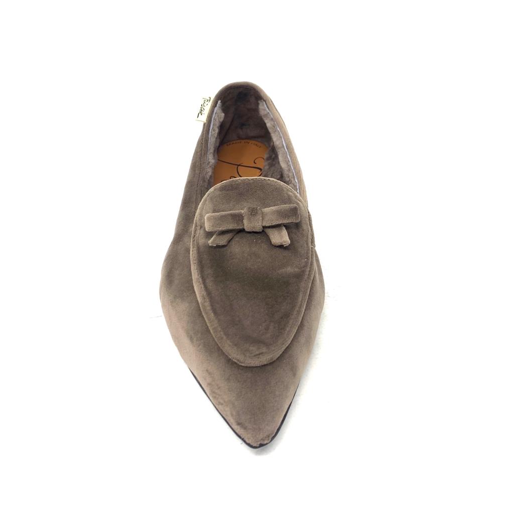 Passion Blanche Grace Velluto Tortora + Montone Offerta