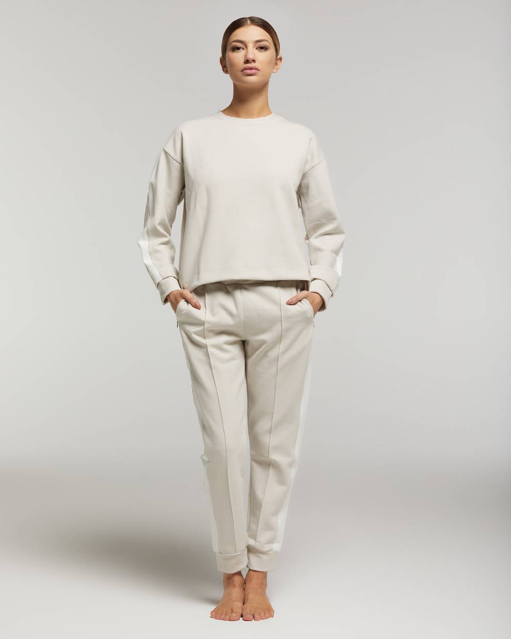 ﻿Pompea Set Completo Tuta donna Freetime (Beige) Affare Del Giorno