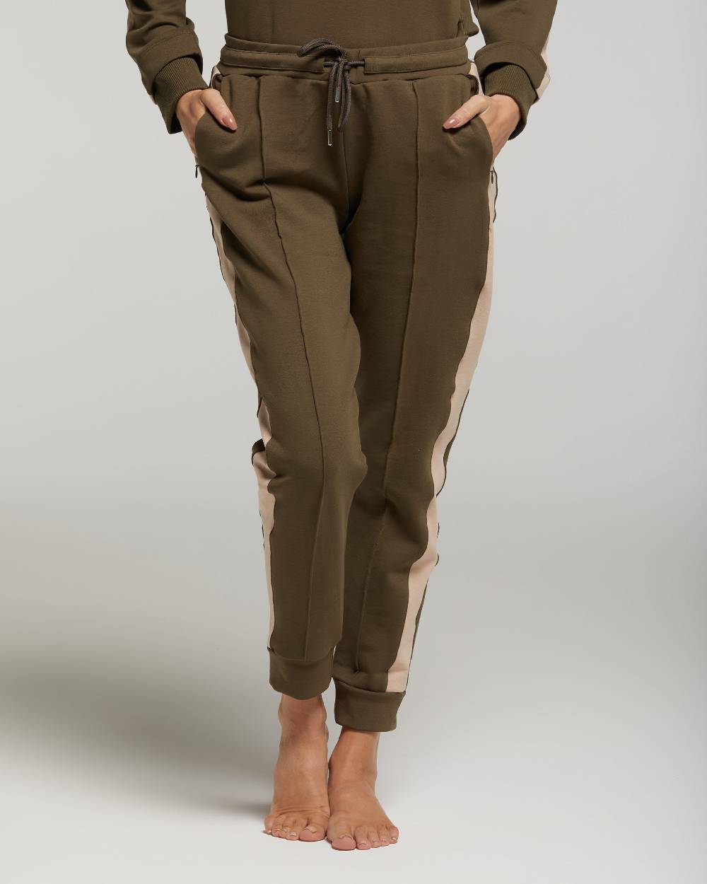 Pompea Set Completo Tuta donna Freetime (Verde militare) Novità