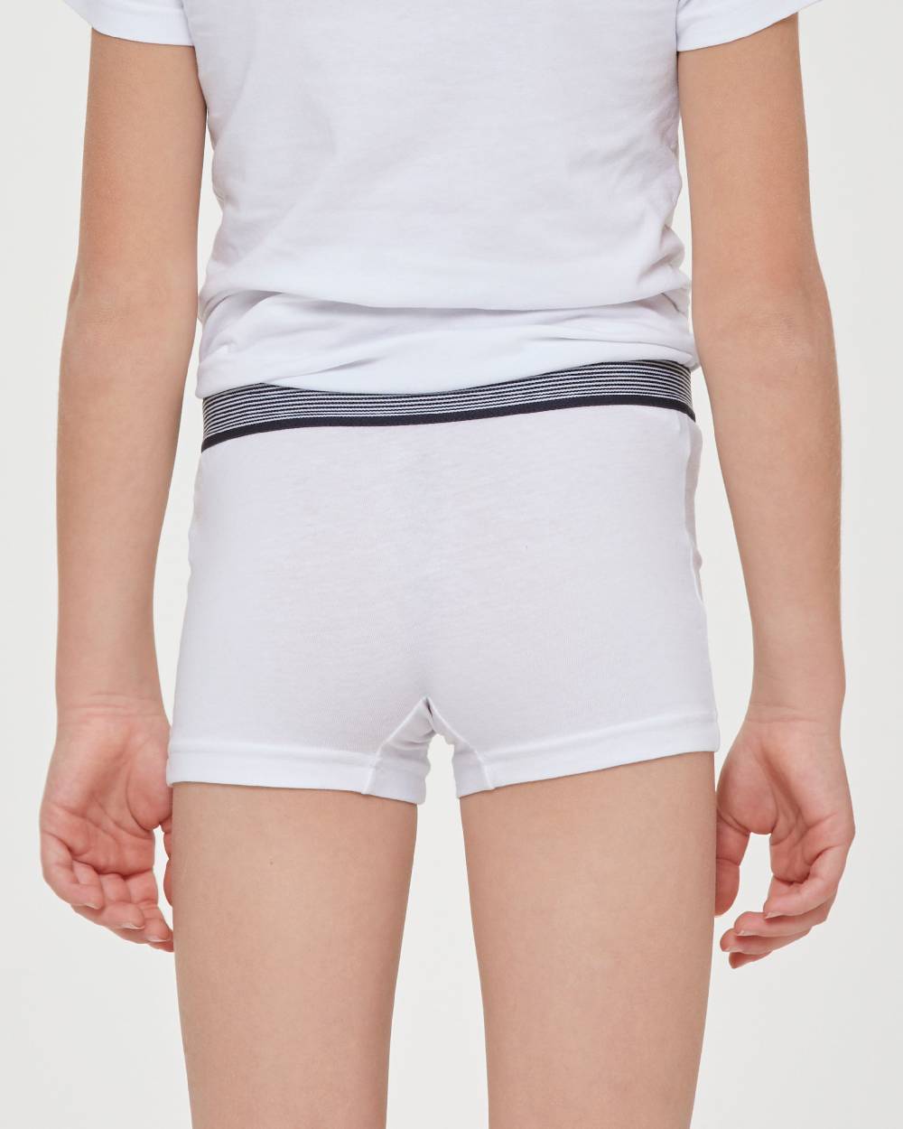 Pompea Boxer bimbo in cotone organico con elastico a righe Outlet
