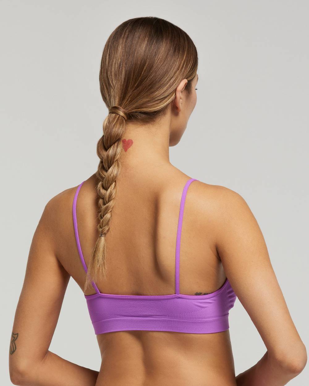 Pompea Brassiere seamless spalla stretta tinta unita Shopping Online