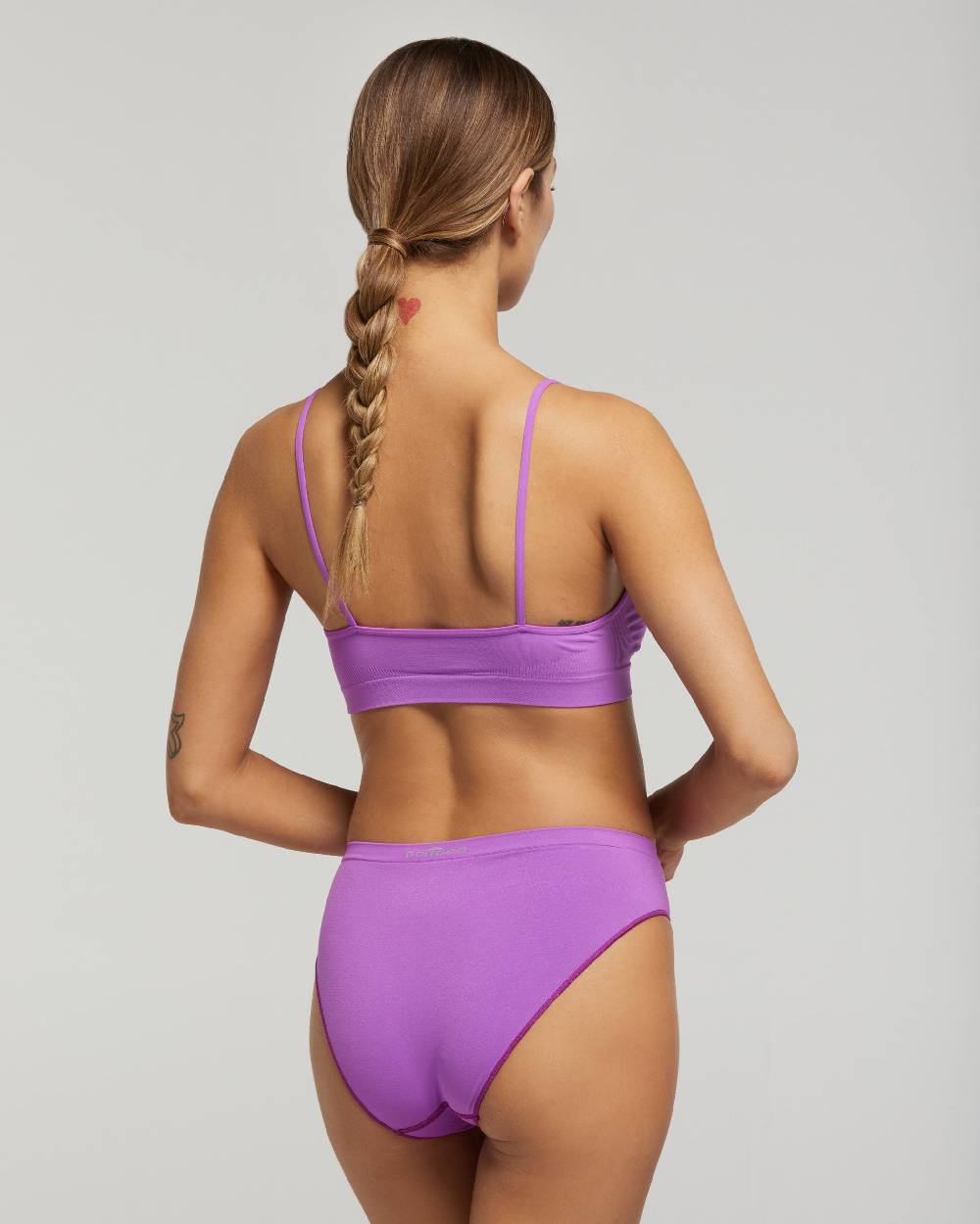 Pompea Brassiere seamless spalla stretta tinta unita Shopping Online