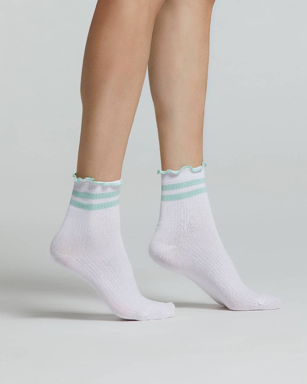 Pompea CALZA COTONE ABELIA FANTASIA A RIGHE Moda