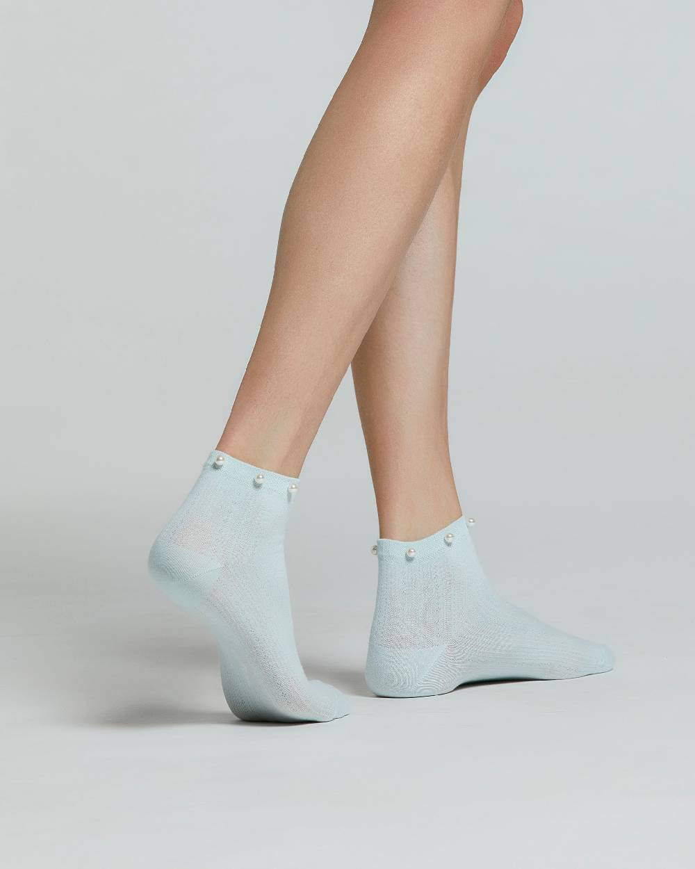 Pompea CALZA COTONE MORGANA CON PERLE Pezzi Unici