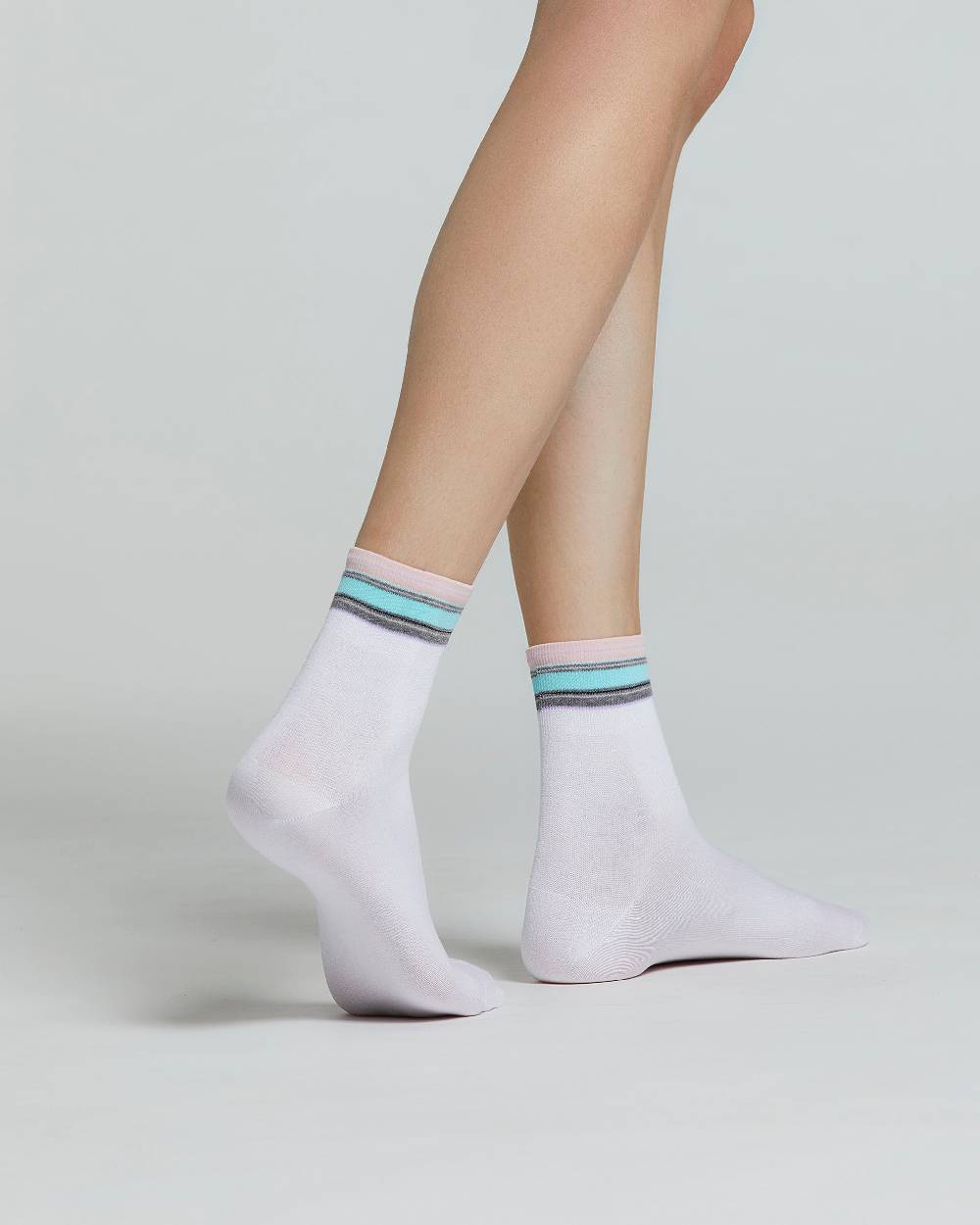 Pompea CALZA COTONE STERLIZIA FANTASIA A RIGHE MULTICOLOR Shopping Online