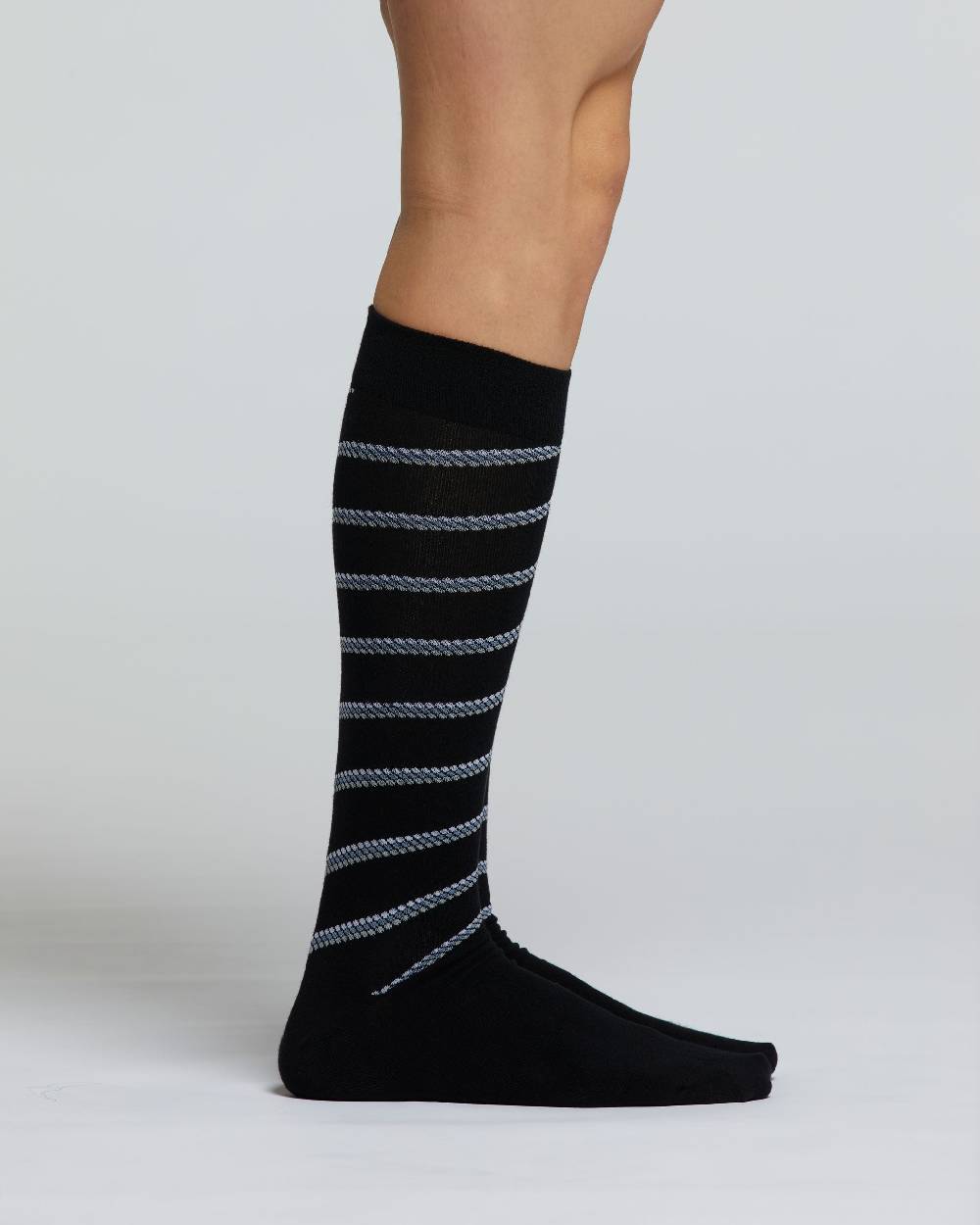 Pompea CALZA LUNGA COTONE CIPRESSO MOTIVO RIGHE DI POIS Saldi Di Fabbrica