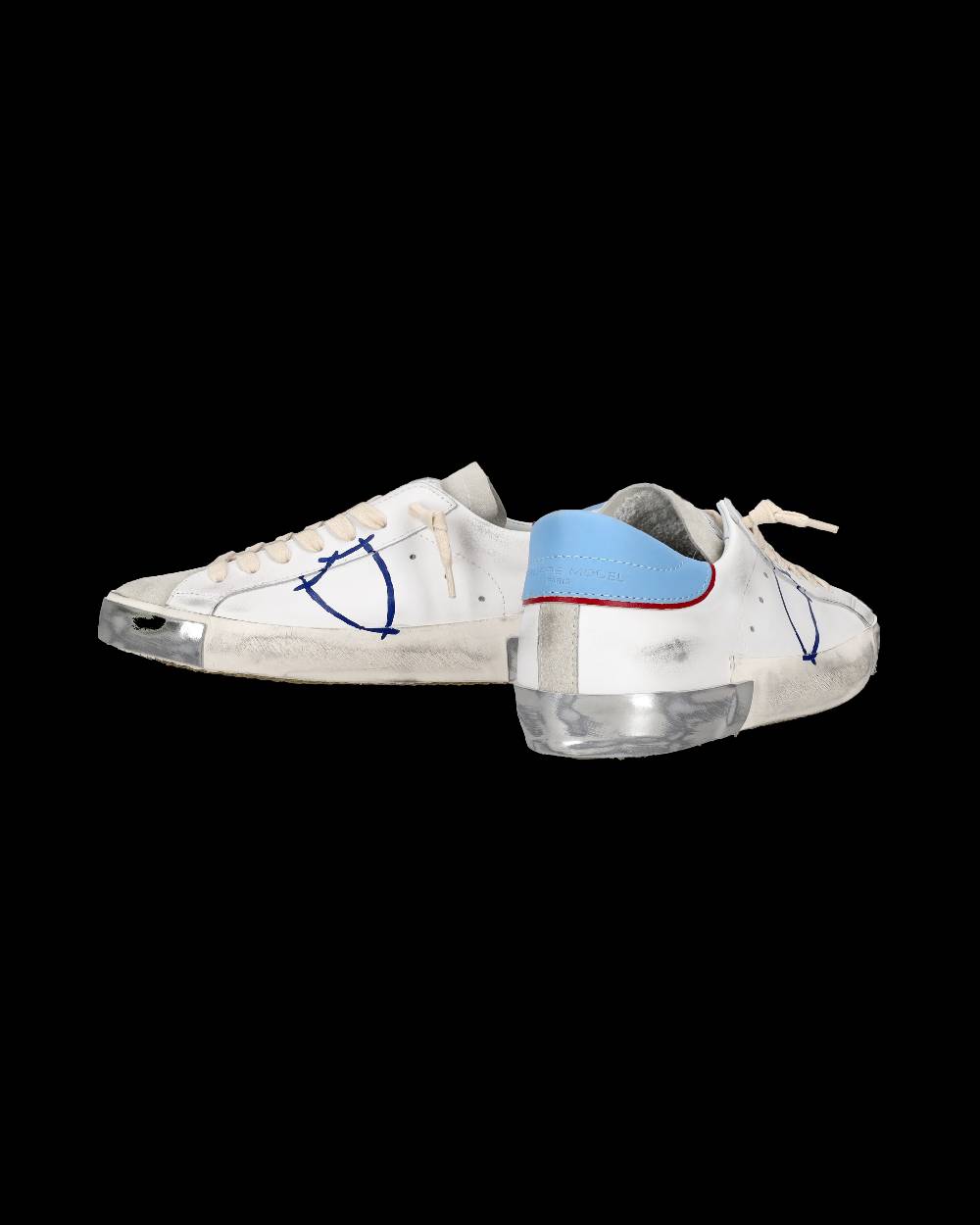 Philippe Model Sneaker tennis Prsx da uomo - Azzurro e bianco Negozio