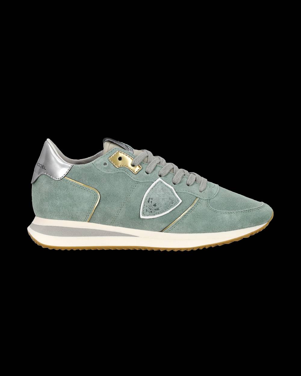 Philippe Model Sneaker casual Trpx da donna in pelle scamosciata - Turchese Saldi