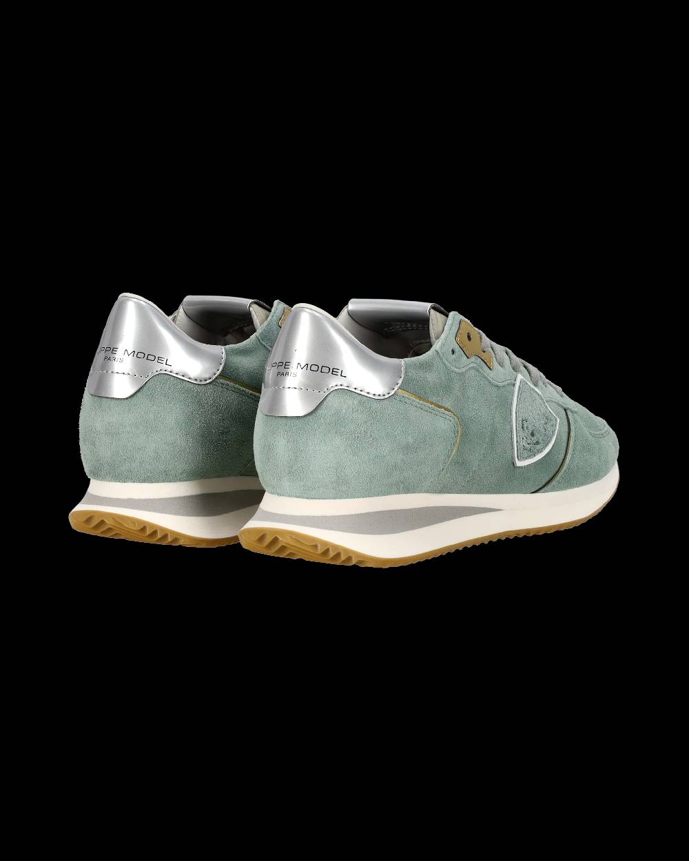 Philippe Model Sneaker casual Trpx da donna in pelle scamosciata - Turchese Saldi