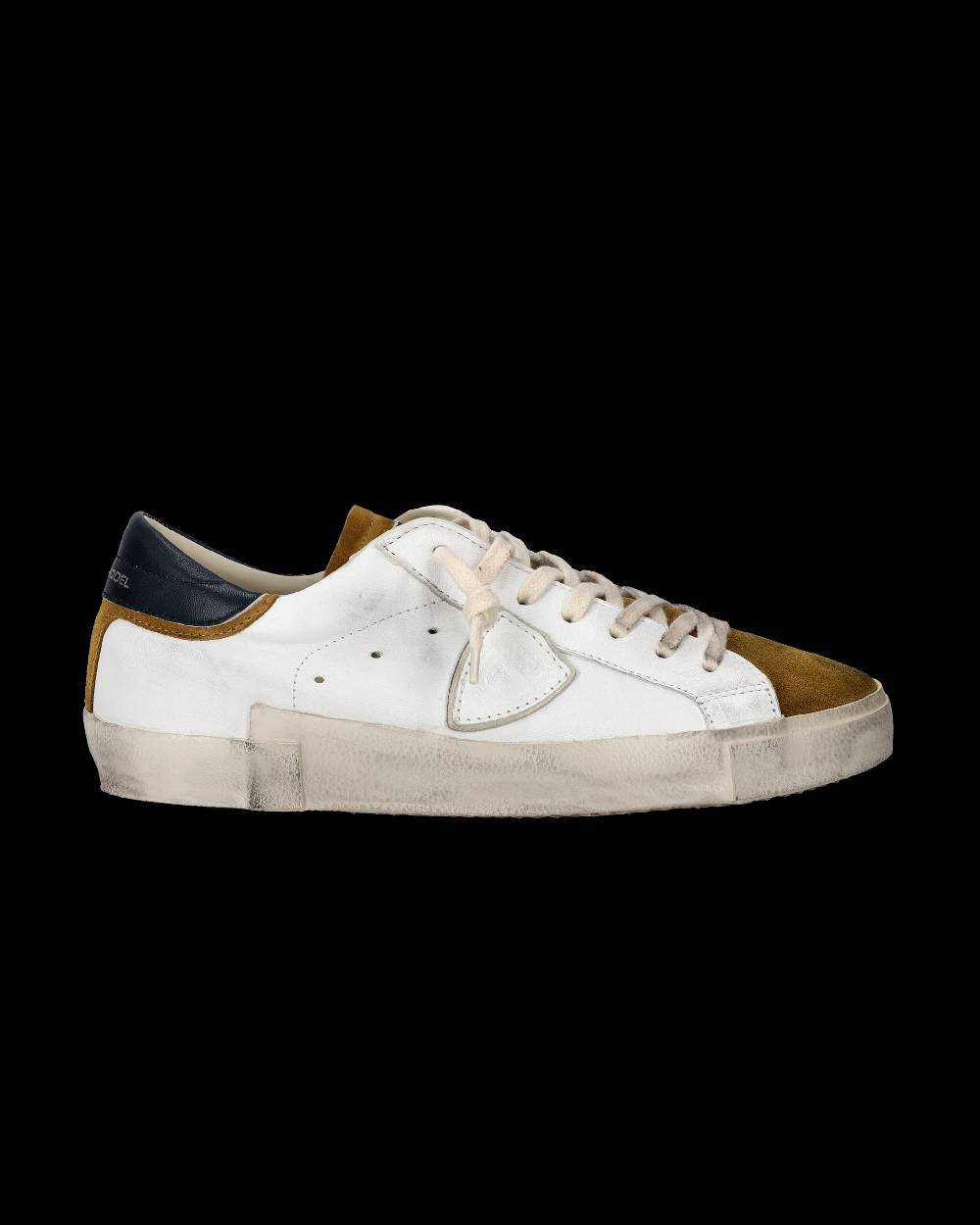 Philippe Model Sneaker basse Paris uomo - bianco e senape Vendita Economica