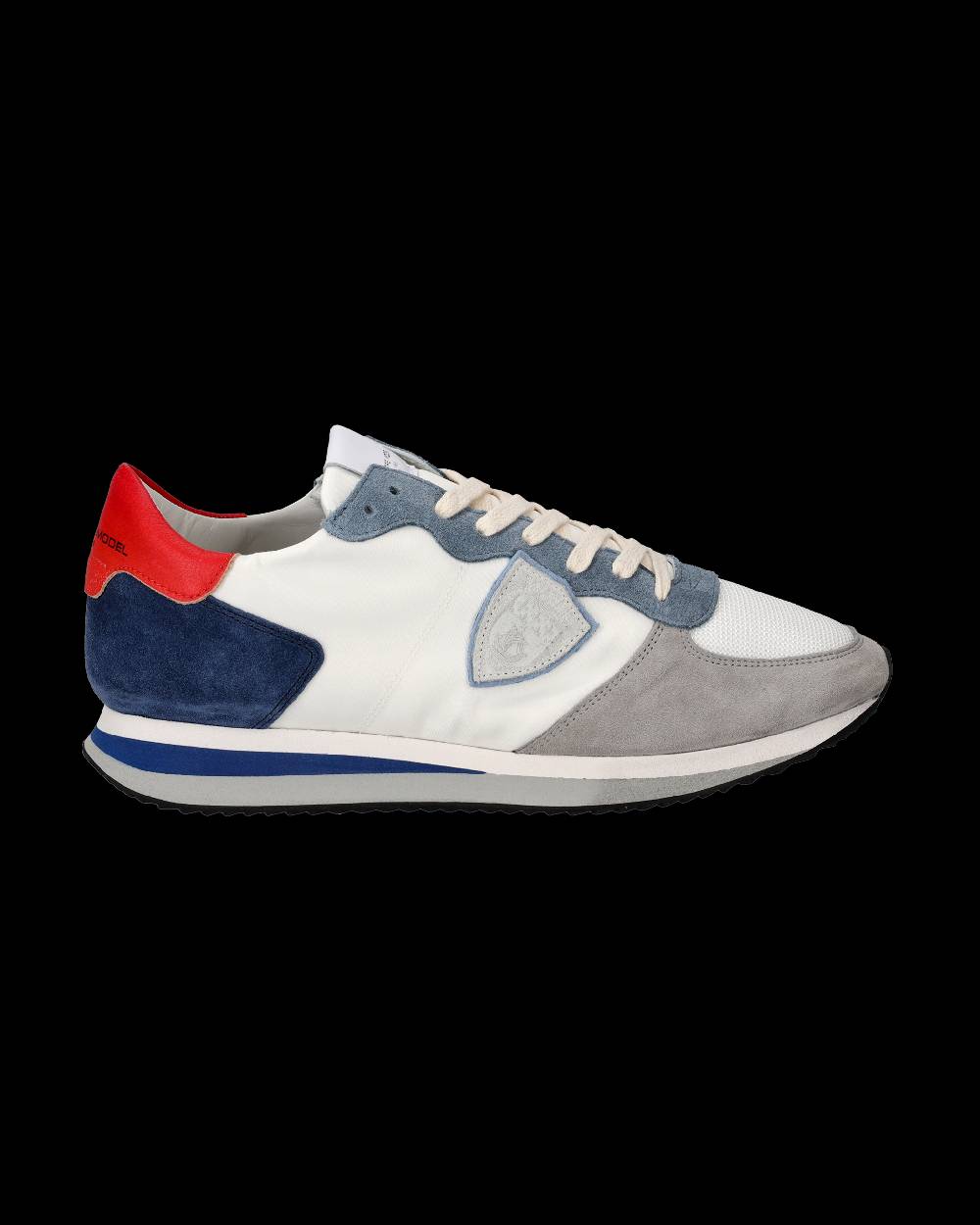 Philippe Model Sneakers Trpx da Uomo Bianche e Denim in Tessuto Tecnico Saldi Di Fabbrica