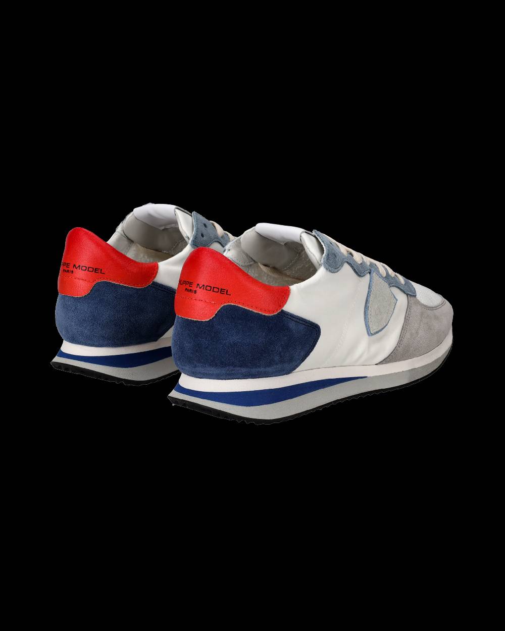 Philippe Model Sneakers Trpx da Uomo Bianche e Denim in Tessuto Tecnico Saldi Di Fabbrica