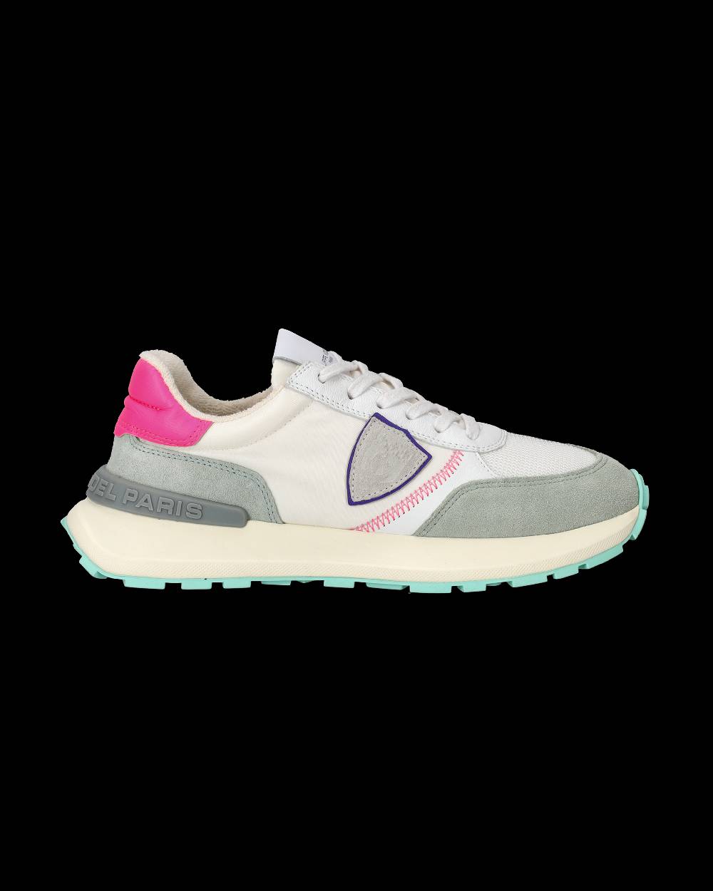 Philippe Model Sneakers Antibes da Donna Bianche e Fucsia in Tessuto Tecnico I Più Venduti
