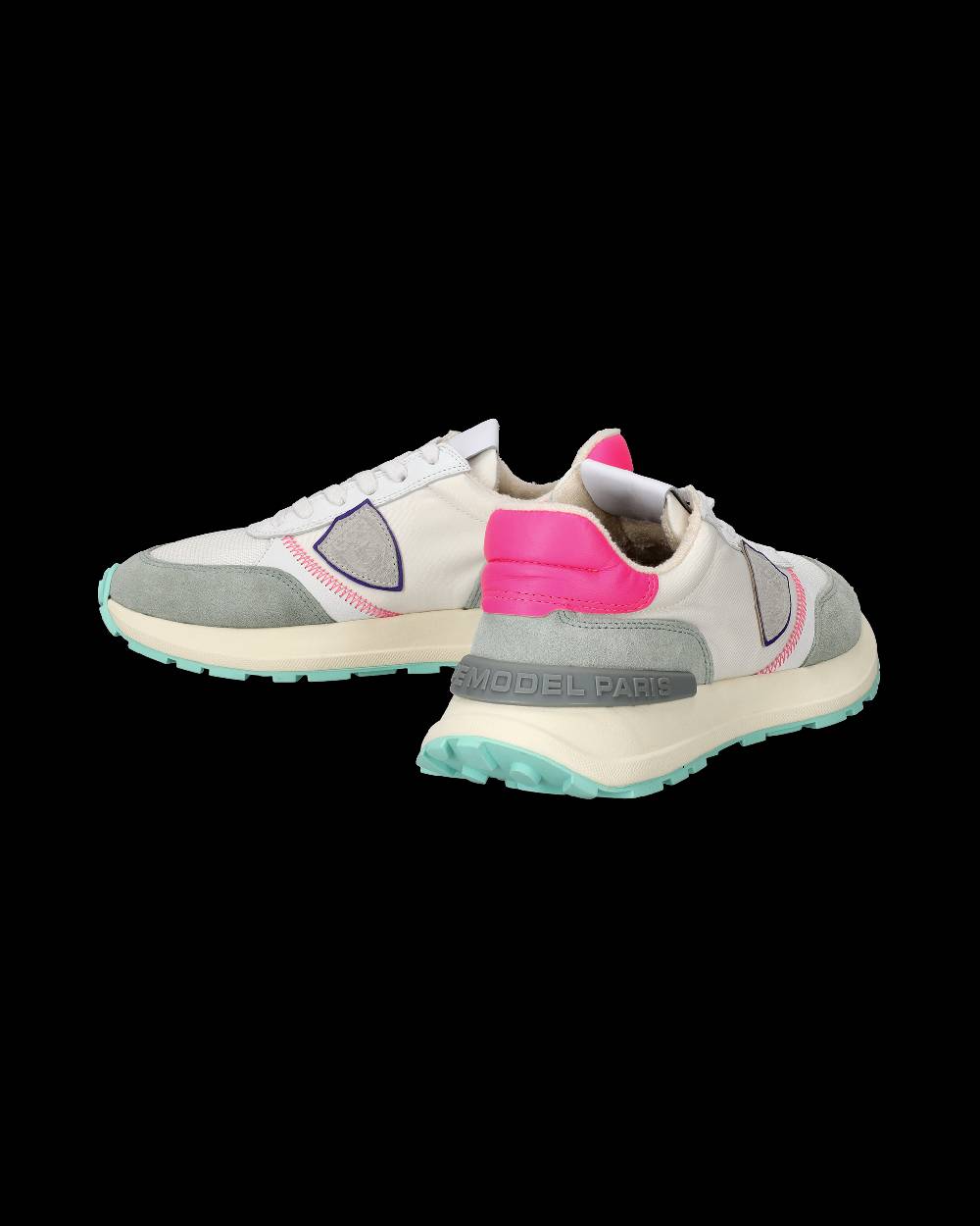 Philippe Model Sneakers Antibes da Donna Bianche e Fucsia in Tessuto Tecnico I Più Venduti